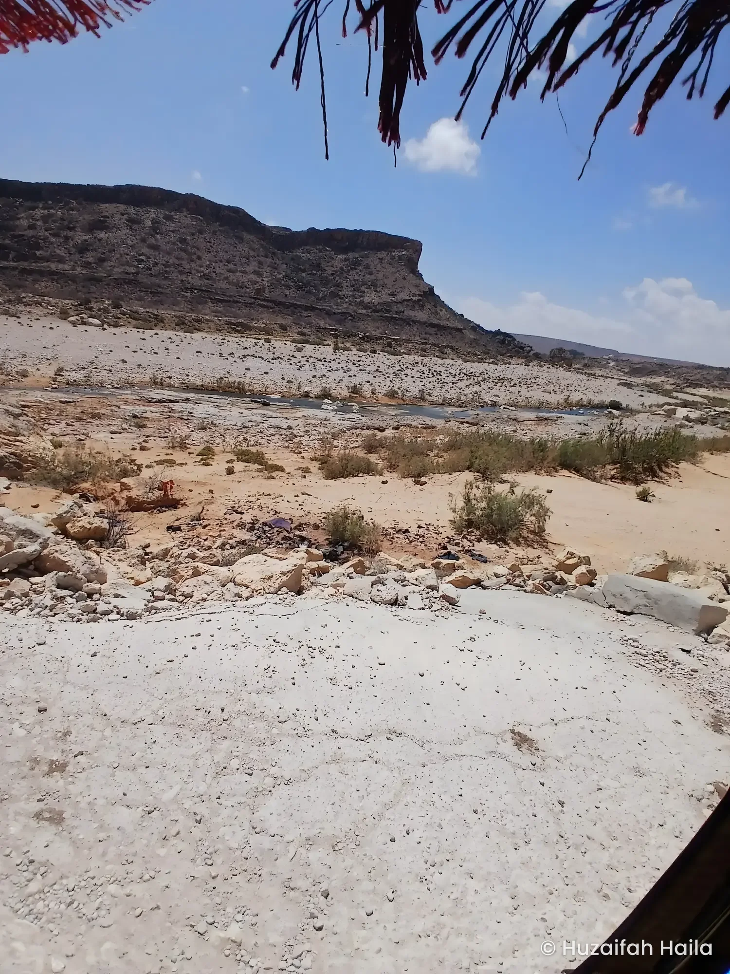 Escarpment above dry wadi, Eyl, Somalia